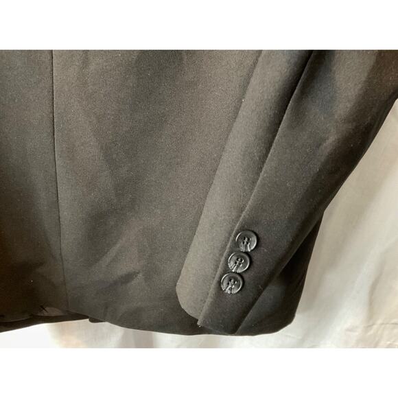 Julian Loren Men’s 44R Double Breasted Black Suit Jacket Blazer Classic Formal - Picture 7 of 14